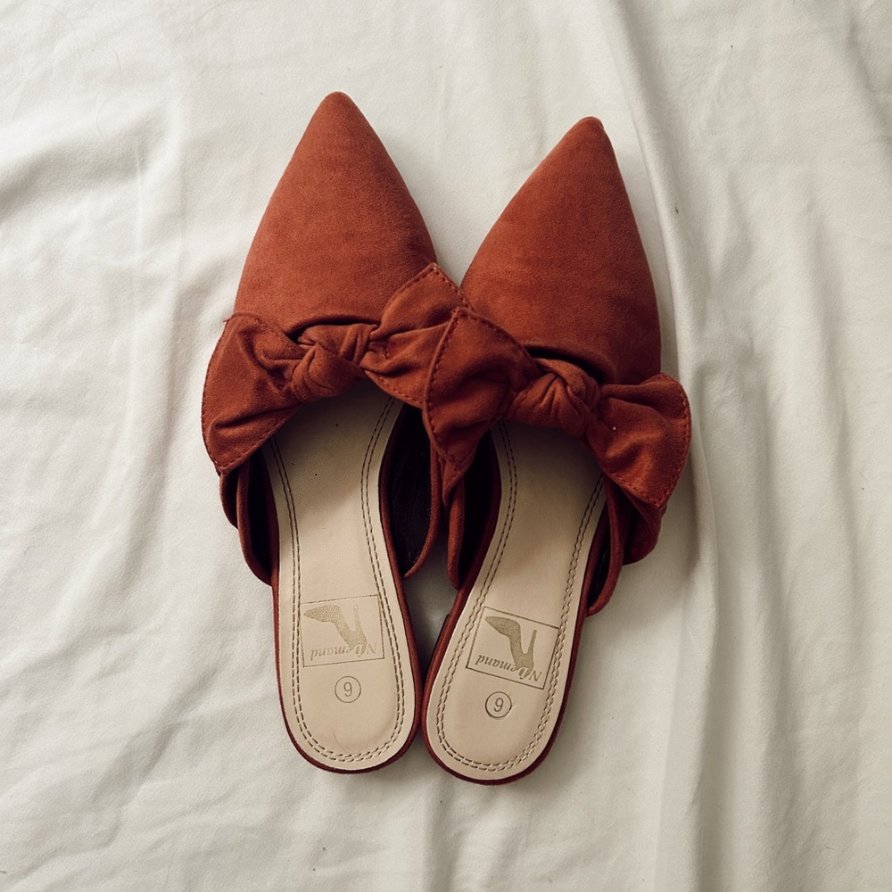 Orange bow flats - 6